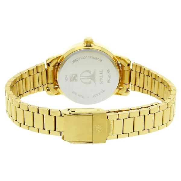 Titan Karishma White Dial Women Watch - 2572YM01 - KRISHNA WATCH COMPANY
