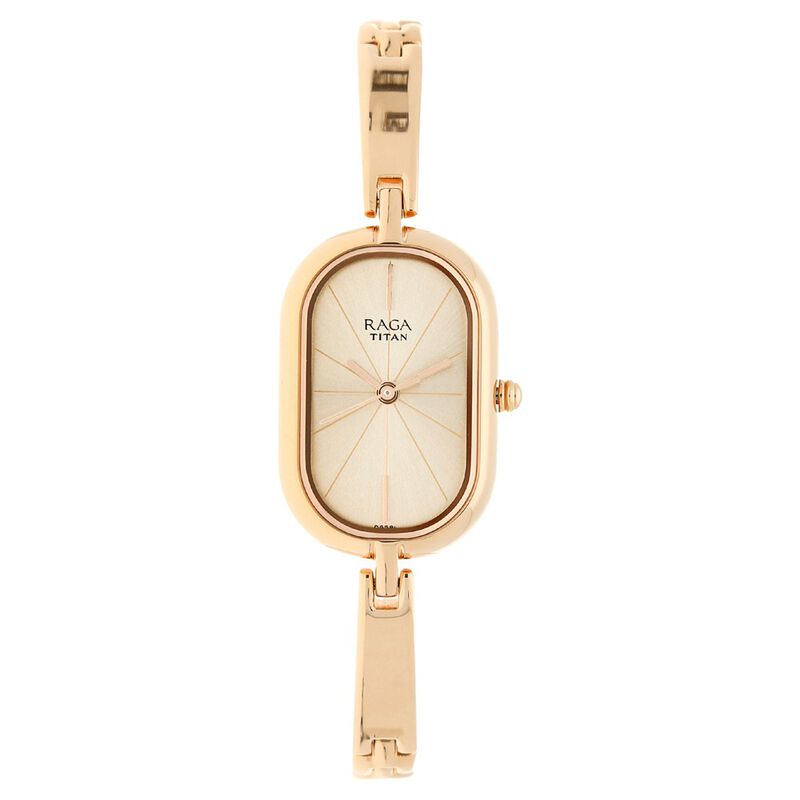 Titan Raga Viva Rose Gold Dial Women Watch With Metal Strap Women's Watch NR2577WM01 - KRISHNA WATCH COMPANY