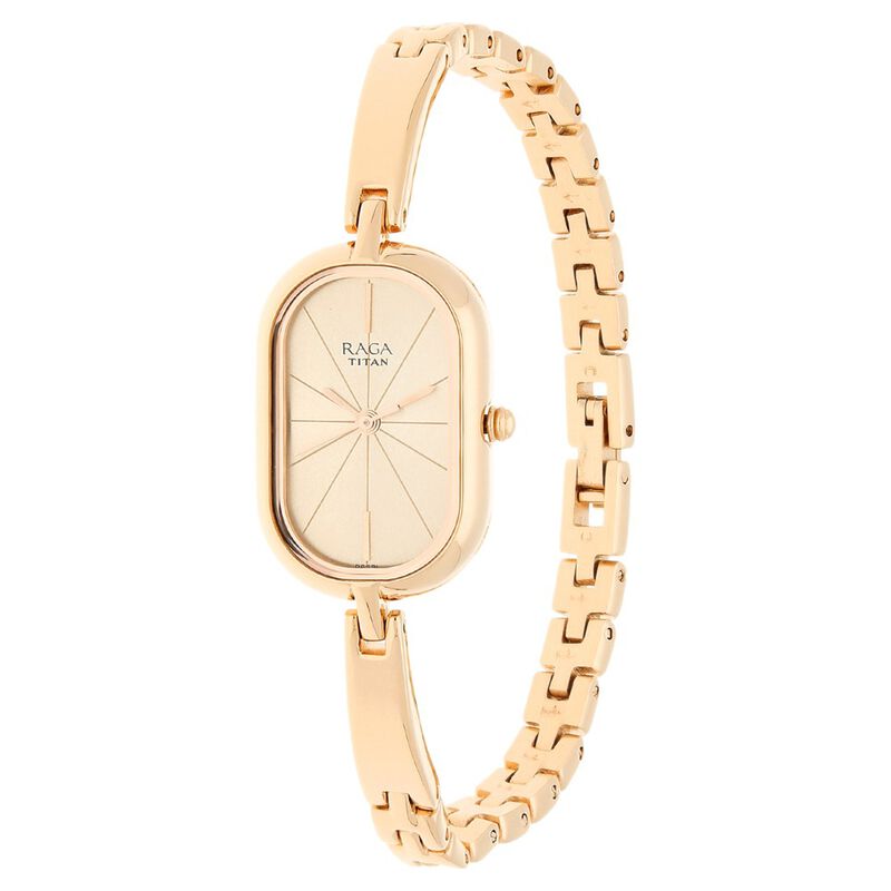 Titan Raga Viva Rose Gold Dial Women Watch With Metal Strap Women's Watch NR2577WM01 - KRISHNA WATCH COMPANY