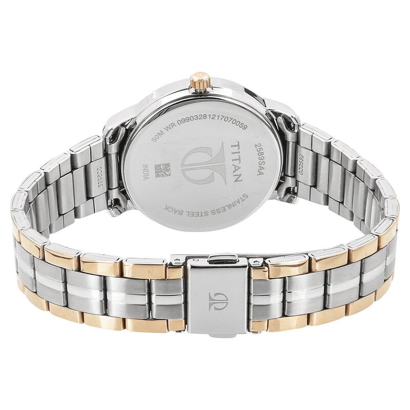Titan Workwear Blue Dial Women Watch With Stainless Steel Strap / 2589KM02 - KRISHNA WATCH COMPANY