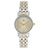 TITAN Champagne Dial Two Toned Stainless Steel Strap Watch 2593BM01 / NS2593BM01