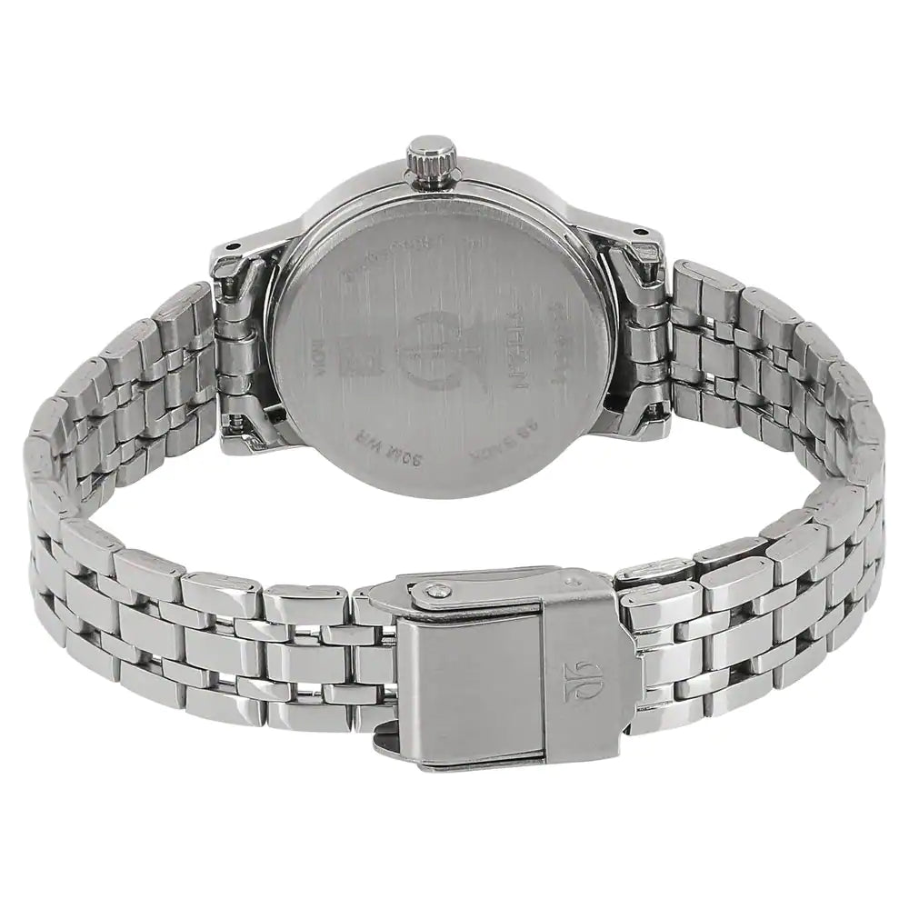 Titan Silver Dial Silver Stainless Steel Strap Watch NP2593SM01 (DH187) - KRISHNA WATCH COMPANY