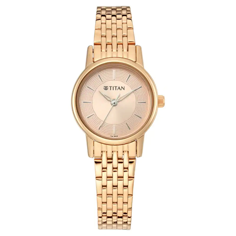 Titan Rose Gold Dial Analog Watch - 2593WM02 - KRISHNA WATCH COMPANY