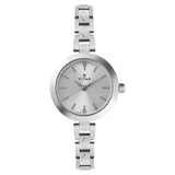 TITAN Silver Dial Silver Stainless Steel Strap Watch NN2598SM01