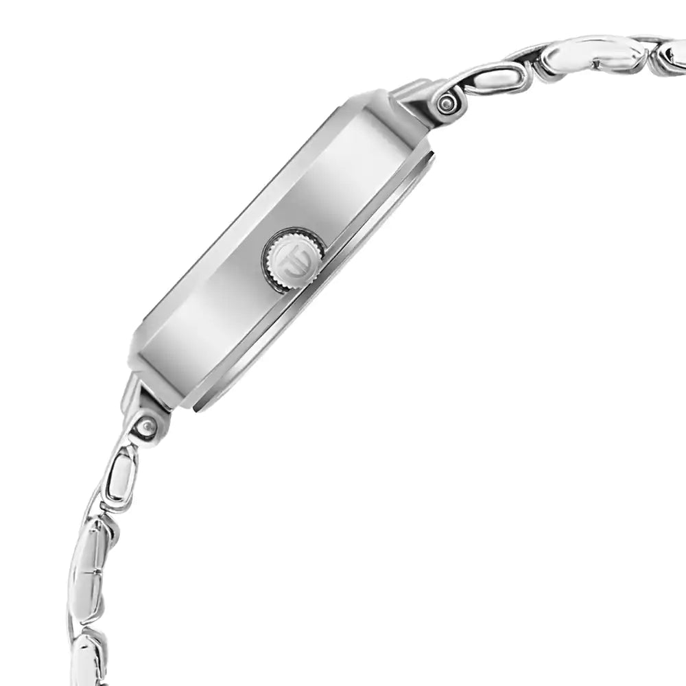 Titan Lagan Pink Dial Metal Strap Watch 2598SM06