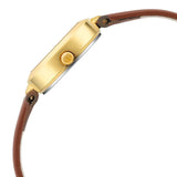 Titan Lagan Silver Dial Analog Leather Strap Watch for Women / 2598YL03