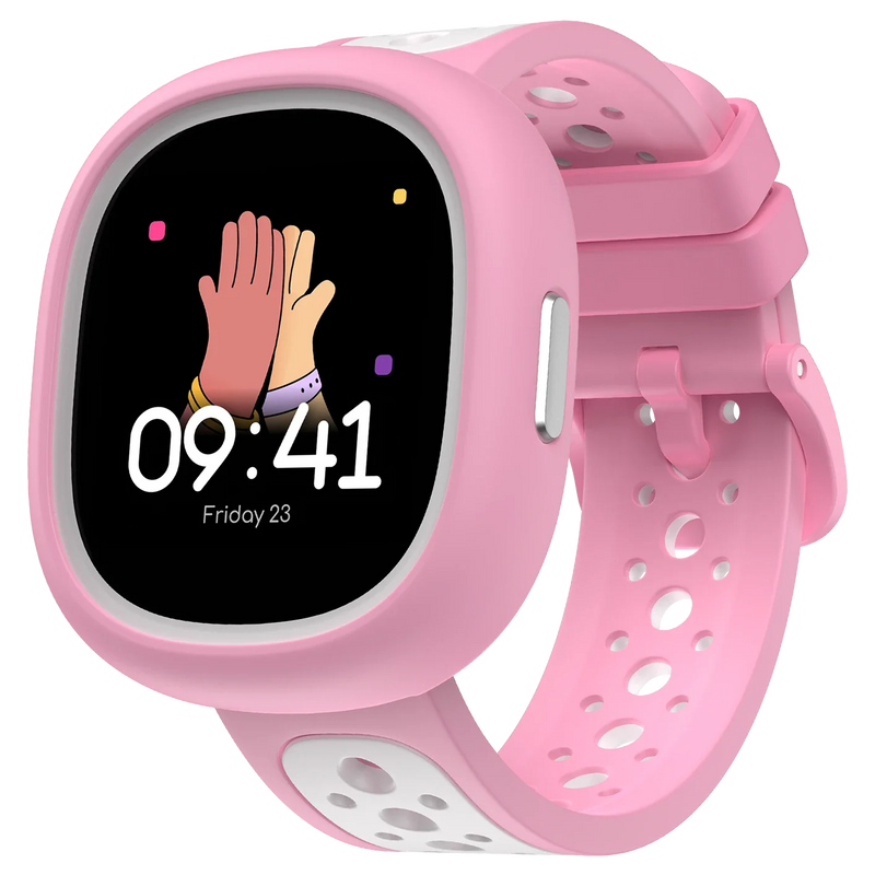 Noise Junior Champ 3 Smart Watch for Kids | 3-in-1 Look with 2 Switchable Bumpers, in-Built Learning Hub, Habit Builder, Exam & School Mode, SOS, 100+ Cloud Faces, Parental Control (Cotton Cloud)