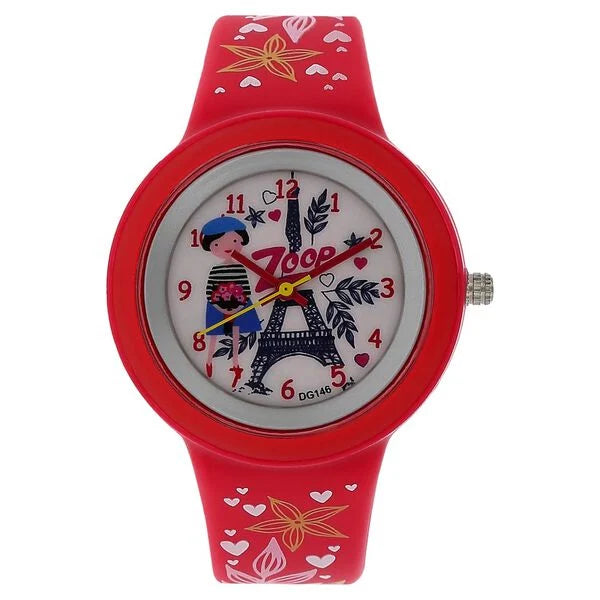 Zoop By Titan Quartz Analog White Dial PU Strap Watch for Kids ns26006pp01w / 26006pp01w - KRISHNA WATCH COMPANY