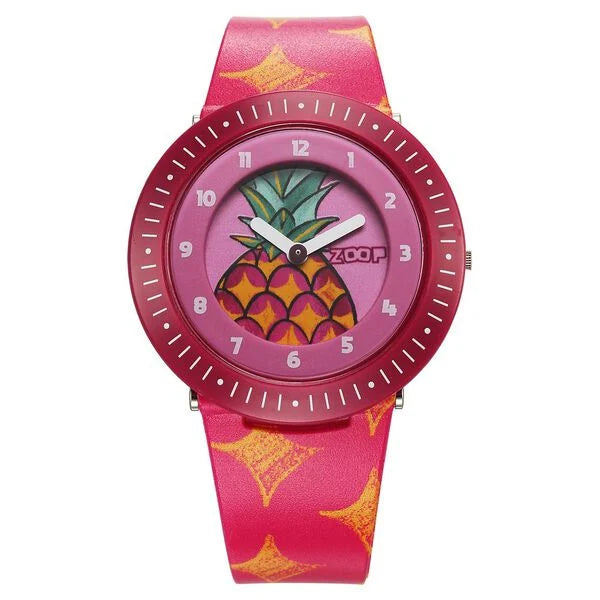 Zoop By Titan Fruit Story Quartz Analog Pink Dial Plastic Strap Watch For Kids 26007pp07w - KRISHNA WATCH COMPANY