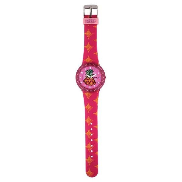 Zoop By Titan Fruit Story Quartz Analog Pink Dial Plastic Strap Watch For Kids 26007pp07w - KRISHNA WATCH COMPANY