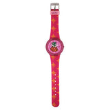 Zoop By Titan Fruit Story Quartz Analog Pink Dial Plastic Strap Watch For Kids 26007pp07w