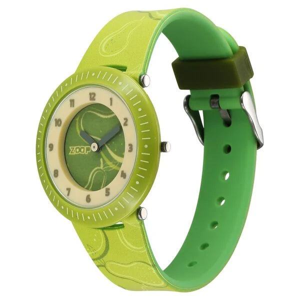 Zoop By Titan Fruit Story Quartz Analog Green Dial Plastic Strap Watch For Kids 26007pp08w - KRISHNA WATCH COMPANY