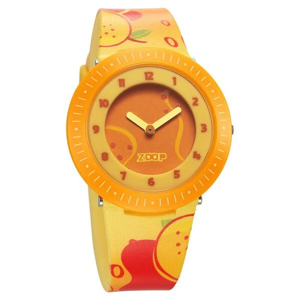 Zoop By Titan Fruit Story Quartz Analog Orange Dial Plastic Strap Watch For Kids 26007pp09w - KRISHNA WATCH COMPANY