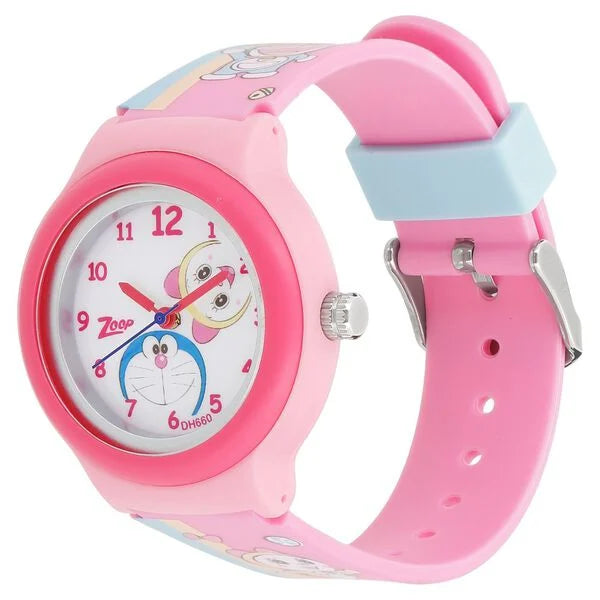 Zoop By Titan Quartz Analog White Dial PU Strap Watch for Kids - NU26013PP03 - KRISHNA WATCH COMPANY