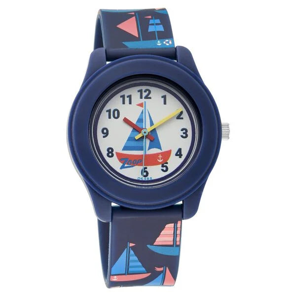 Zoop Analog Watch with White Dial & Blue Strap for Boys Girls Kids nt26019pp01w