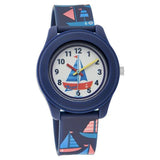 Zoop Analog Watch with White Dial & Blue Strap for Boys Girls Kids - 26019PP01W
