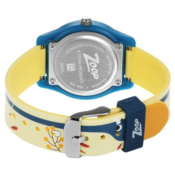 Zoop By Titan Friends From Nature Yellow Dial Plastic Strap for Kids ns26019pp32w / 26019pp32w - KRISHNA WATCH COMPANY