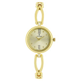 Titan Champagne Dial Golden Metal Strap Watch - NT2601YM01
