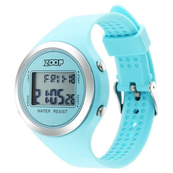 Zoop Digital Dial Blue Silicone Strap Watch For Kids 26024pp03w - KRISHNA WATCH COMPANY