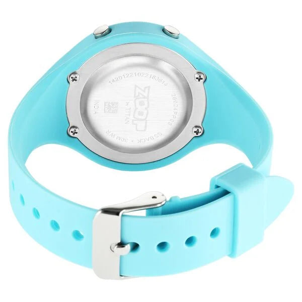 Zoop Digital Dial Blue Silicone Strap Watch For Kids 26024pp03w - KRISHNA WATCH COMPANY