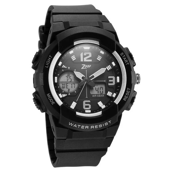 Zoop By Titan Quartz Analog Digital Black Watch for Kids - 26026PP02W - KRISHNA WATCH COMPANY