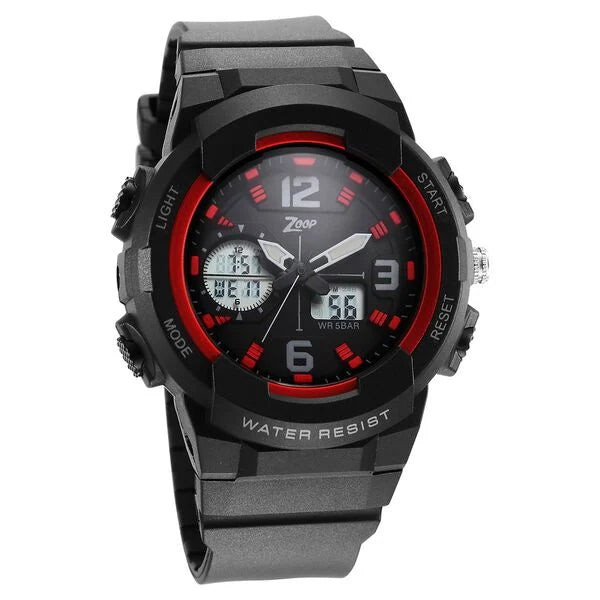 Zoop By Titan Quartz Analog Digital Black Dial Plastic Strap Watch for Kids 26026pp03w - KRISHNA WATCH COMPANY