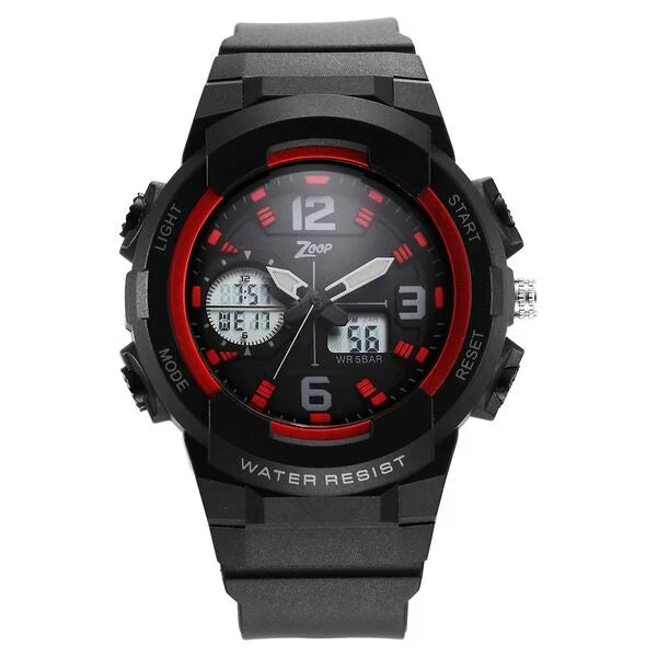 Zoop By Titan Quartz Analog Digital Black Dial Plastic Strap Watch for Kids 26026pp03w - KRISHNA WATCH COMPANY
