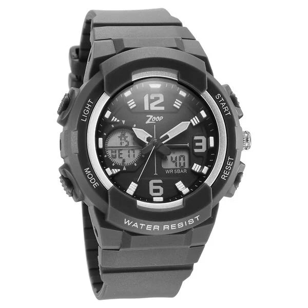 Zoop By Titan Quartz Analog Digital Grey Dial Plastic Strap Watch for Kids 26026pp04w - KRISHNA WATCH COMPANY