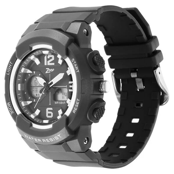 Zoop By Titan Quartz Analog Digital Grey Dial Plastic Strap Watch for Kids 26026pp04w - KRISHNA WATCH COMPANY