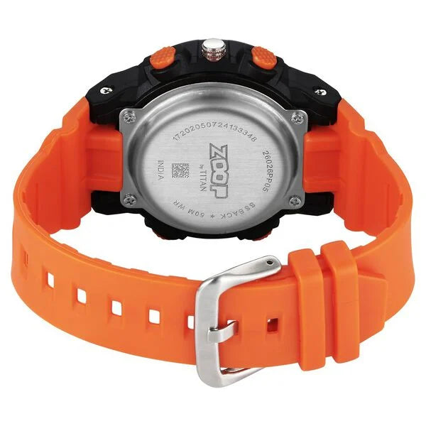Zoop Pop Upgrages Quartz Analog Digital Black Dial Plastic Strap Watch For Kids 26026pp05w - KRISHNA WATCH COMPANY