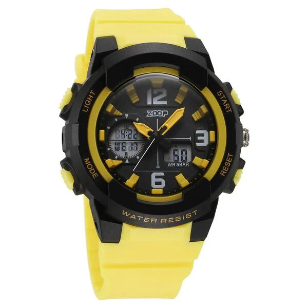 Zoop Pop Upgrages Quartz Analog Digital Black Dial Plastic Strap Watch For Kids 26026pp06w - KRISHNA WATCH COMPANY