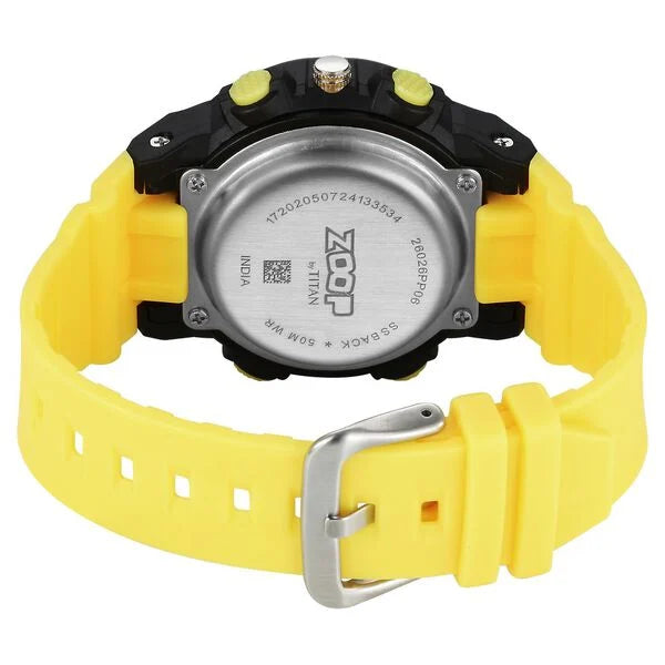 Zoop Pop Upgrages Quartz Analog Digital Black Dial Plastic Strap Watch For Kids 26026pp06w - KRISHNA WATCH COMPANY