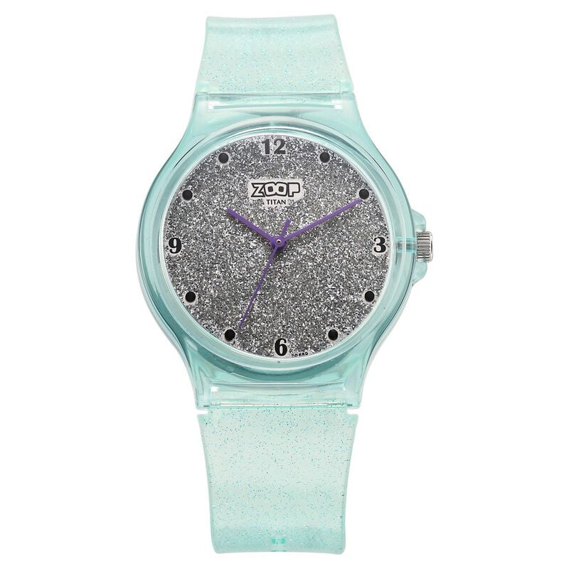 Zoop by Titan Glitter Quartz Analog Grey Dial Polyurethane Strap Watch for Kids 26030PP02W - KRISHNA WATCH COMPANY
