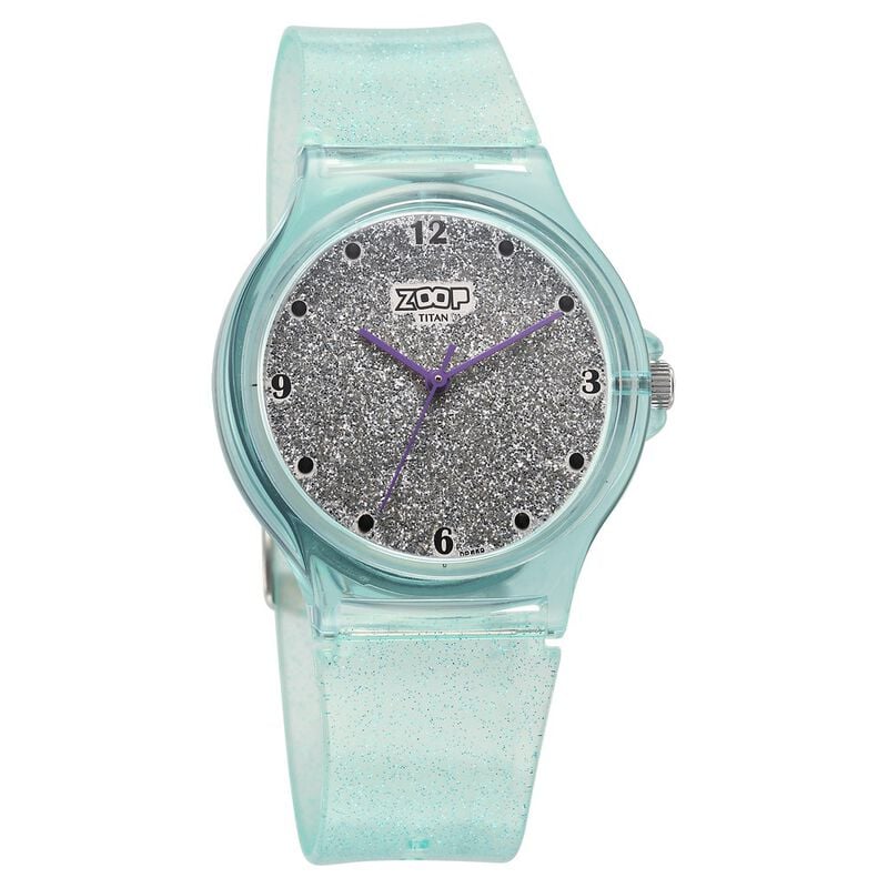 Zoop by Titan Glitter Quartz Analog Grey Dial Polyurethane Strap Watch for Kids 26030PP02W - KRISHNA WATCH COMPANY