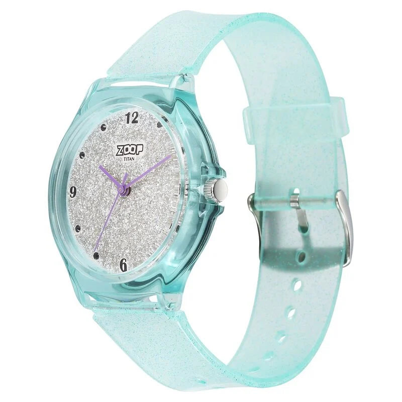 Zoop by Titan Glitter Quartz Analog Grey Dial Polyurethane Strap Watch for Kids 26030PP02W - KRISHNA WATCH COMPANY