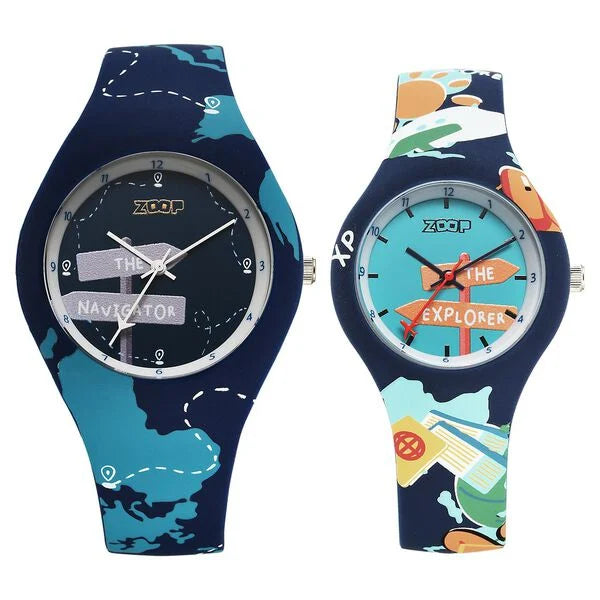 Titan Zoop Parent & Child Analog Pair Watch for Boys Girls Kids 2603116041PP02W - KRISHNA WATCH COMPANY