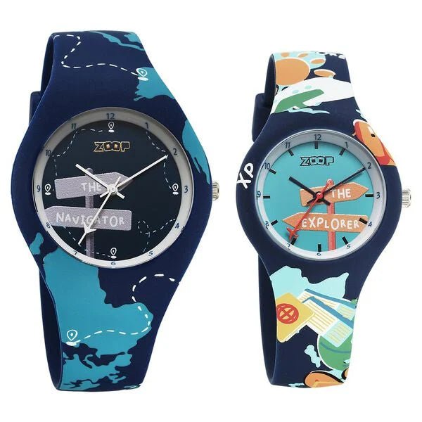 Titan Zoop Parent & Child Analog Pair Watch for Boys Girls Kids 2603116041PP02W - KRISHNA WATCH COMPANY