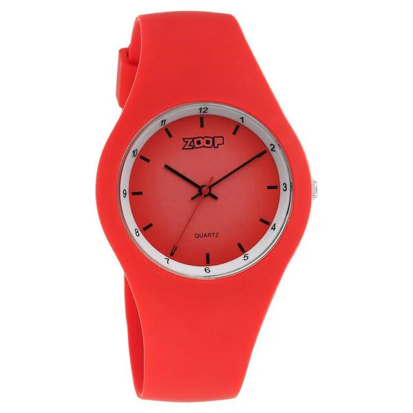 Zoop By Titan Pop Integrated Quartz Analog Red Dial Silicone Strap Watch for Kids 26031pp04w - KRISHNA WATCH COMPANY