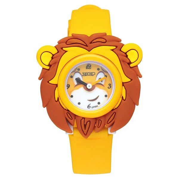 Zoop By Titan Friends from Nature Quartz Analog Yellow Dial Polyurethane Strap Watch for Kids 26033pp01 - KRISHNA WATCH COMPANY