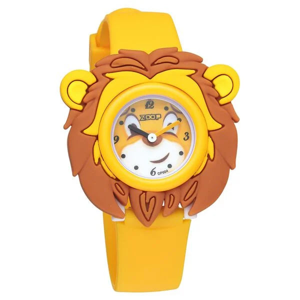 Zoop By Titan Friends from Nature Quartz Analog Yellow Dial Polyurethane Strap Watch for Kids 26033pp01 - KRISHNA WATCH COMPANY