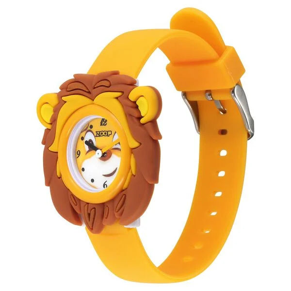 Zoop By Titan Friends from Nature Quartz Analog Yellow Dial Polyurethane Strap Watch for Kids 26033pp01 - KRISHNA WATCH COMPANY