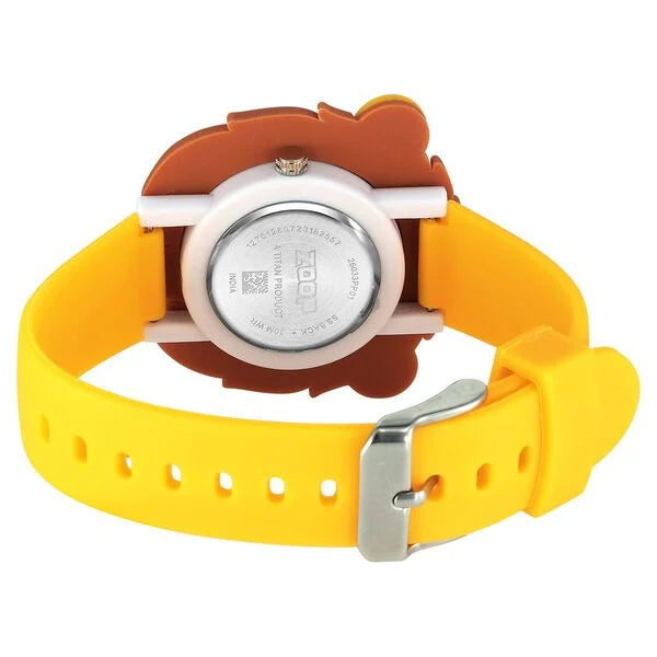 Zoop By Titan Friends from Nature Quartz Analog Yellow Dial Polyurethane Strap Watch for Kids 26033pp01 - KRISHNA WATCH COMPANY