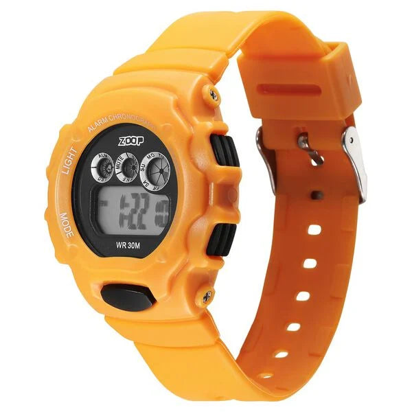 Zoop Pop Colour Digital Black Dial Yellow Plastic Strap Watch For Kids 26035pp07w - KRISHNA WATCH COMPANY