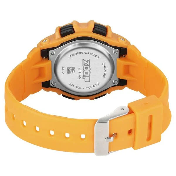 Zoop Pop Colour Digital Black Dial Yellow Plastic Strap Watch For Kids 26035pp07w - KRISHNA WATCH COMPANY