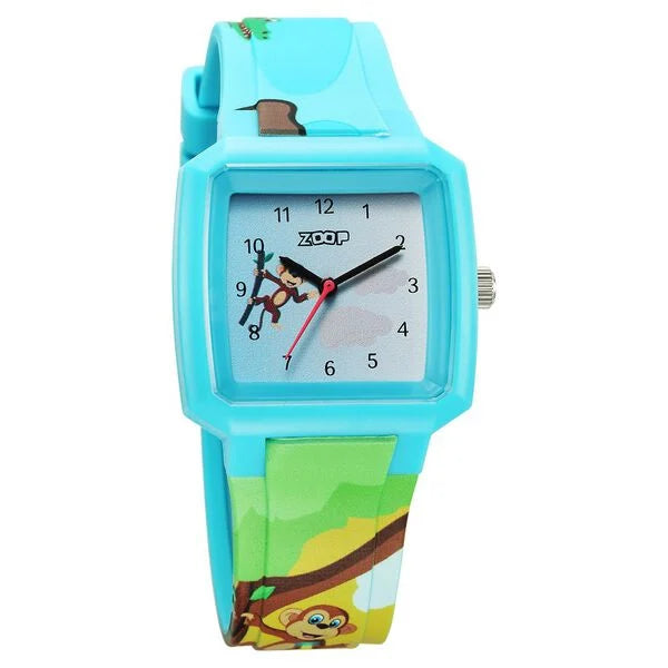 Zoop By Titan Forest Story Quartz Analog Blue Dial Silicone Strap Watch For Kids 26039pp01w - KRISHNA WATCH COMPANY