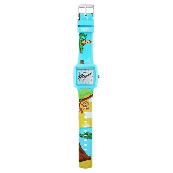 Zoop By Titan Forest Story Quartz Analog Blue Dial Silicone Strap Watch For Kids 26039pp01w - KRISHNA WATCH COMPANY