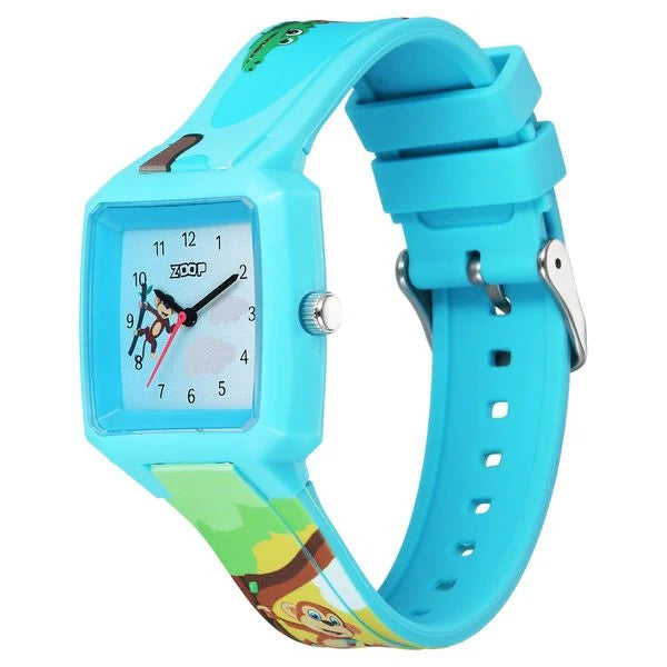 Zoop By Titan Forest Story Quartz Analog Blue Dial Silicone Strap Watch For Kids 26039pp01w - KRISHNA WATCH COMPANY
