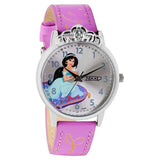 Zoop By Titan Disney Princess Quartz Analog Silver Dial Leather Strap Watch For Kids 26049sl01