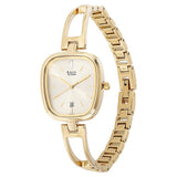 Titan Raga Viva Champagne Dial Analog with Date Metal Strap watch for Women 2604YM01