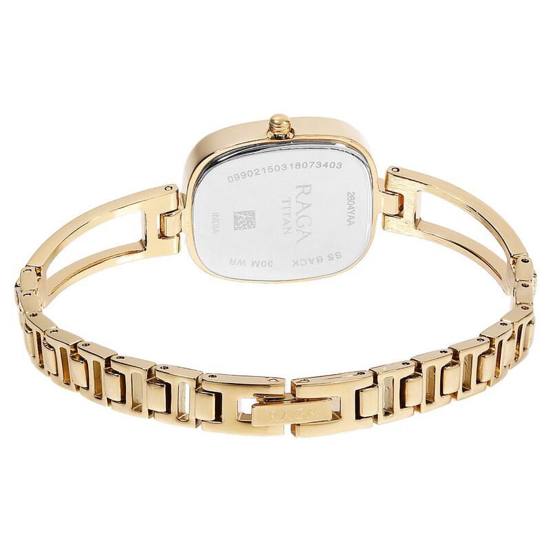 Titan Raga Viva Champagne Dial Analog watch for Women - 2604YM01 - KRISHNA WATCH COMPANY